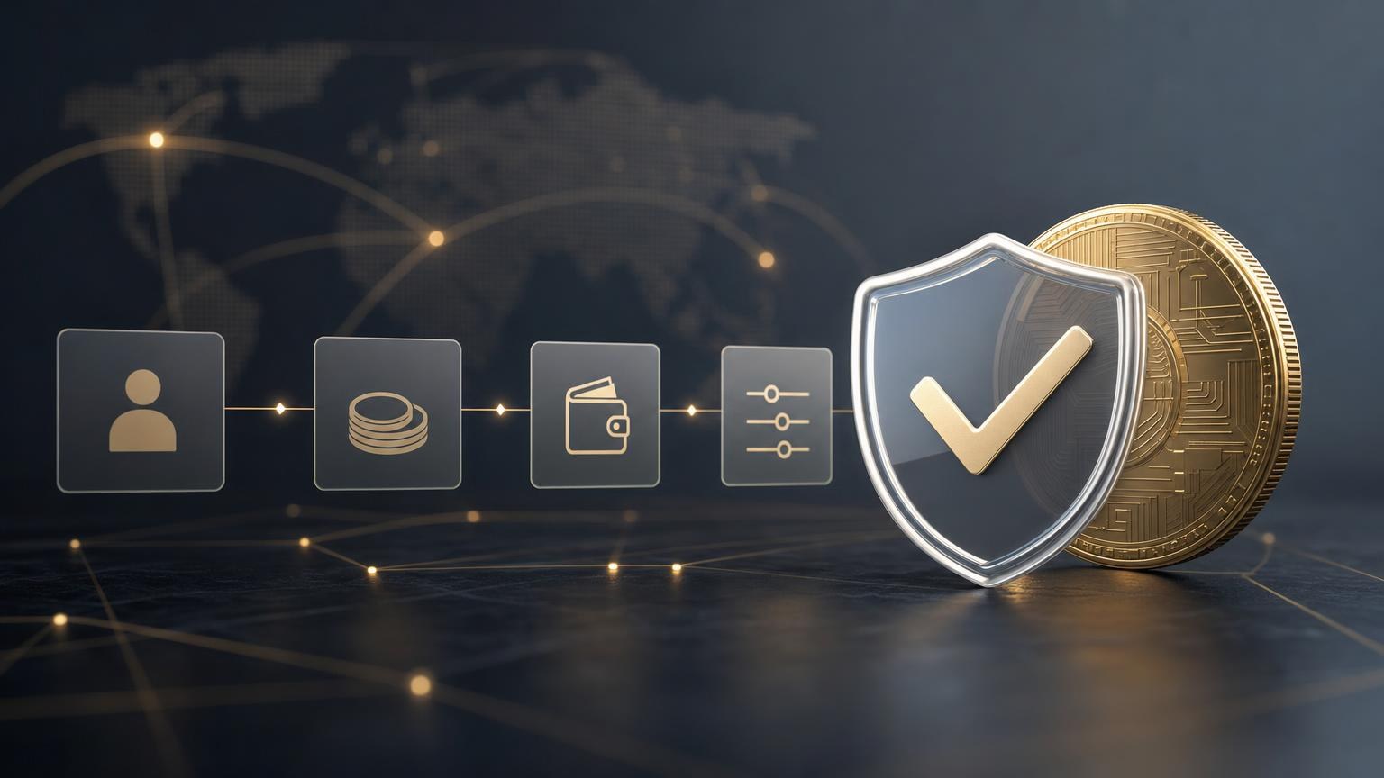 Persona revisando la red, la dirección, el importe y los datos de una operación de intercambio de criptomonedas antes de confirmarla